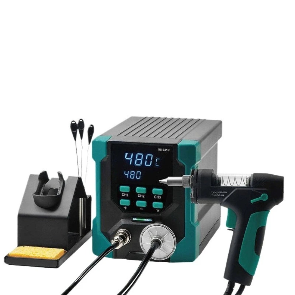 Desoldering Pump Electric Vacuum Station - 220V SS-331 LCD Electric Desoldering Machine