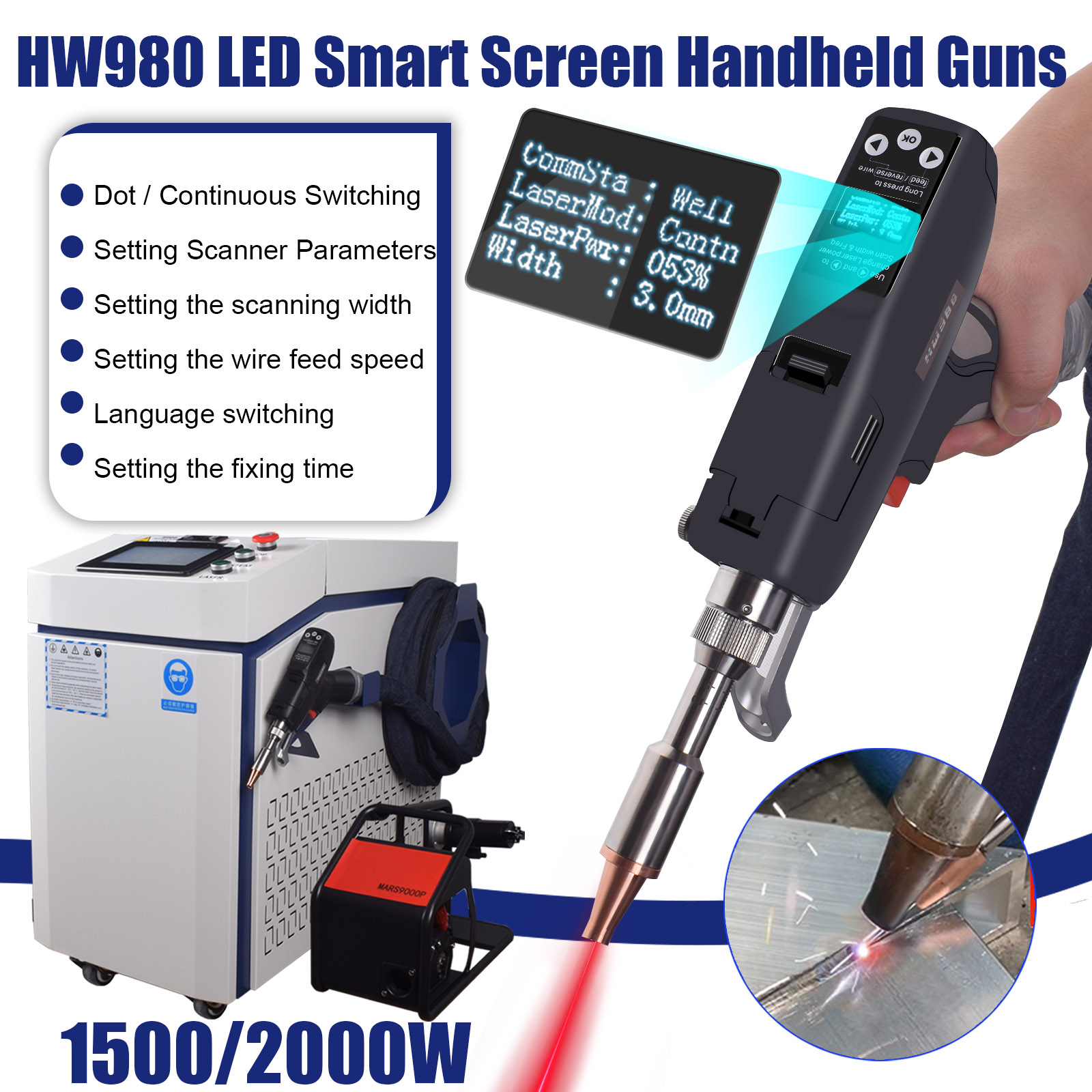 Raycus 3000W Handheld 4-in-1 F - đánh giá và giá Laser Soldering Machine Handheld