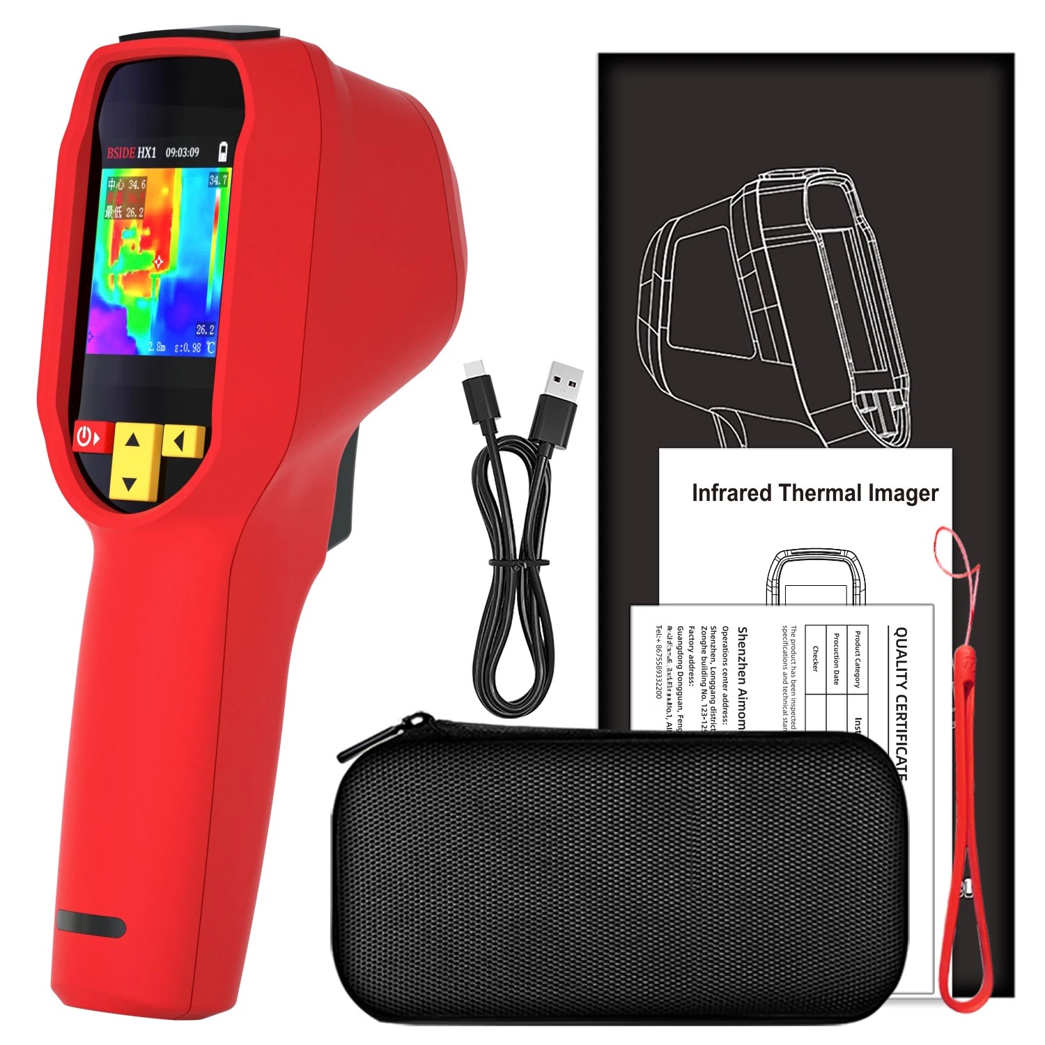 BSIDE HX1 240X240 Thermal Imag - đánh giá và giá Thermal Imaging Camera Pcb Repair