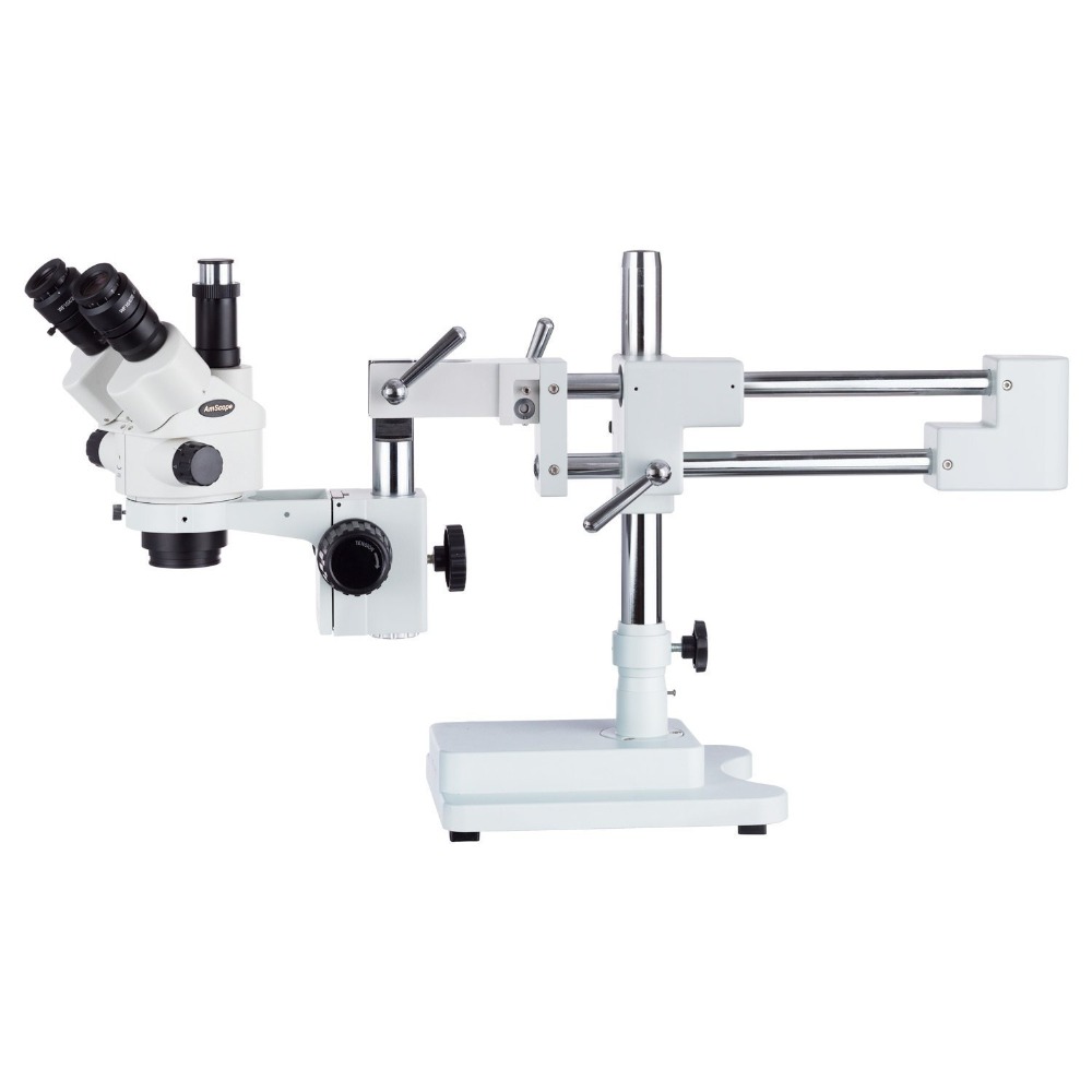 AmScope SM-4 Series Simul-Foca - đánh giá và giá Trinocular Stereo Microscope 7X-45X