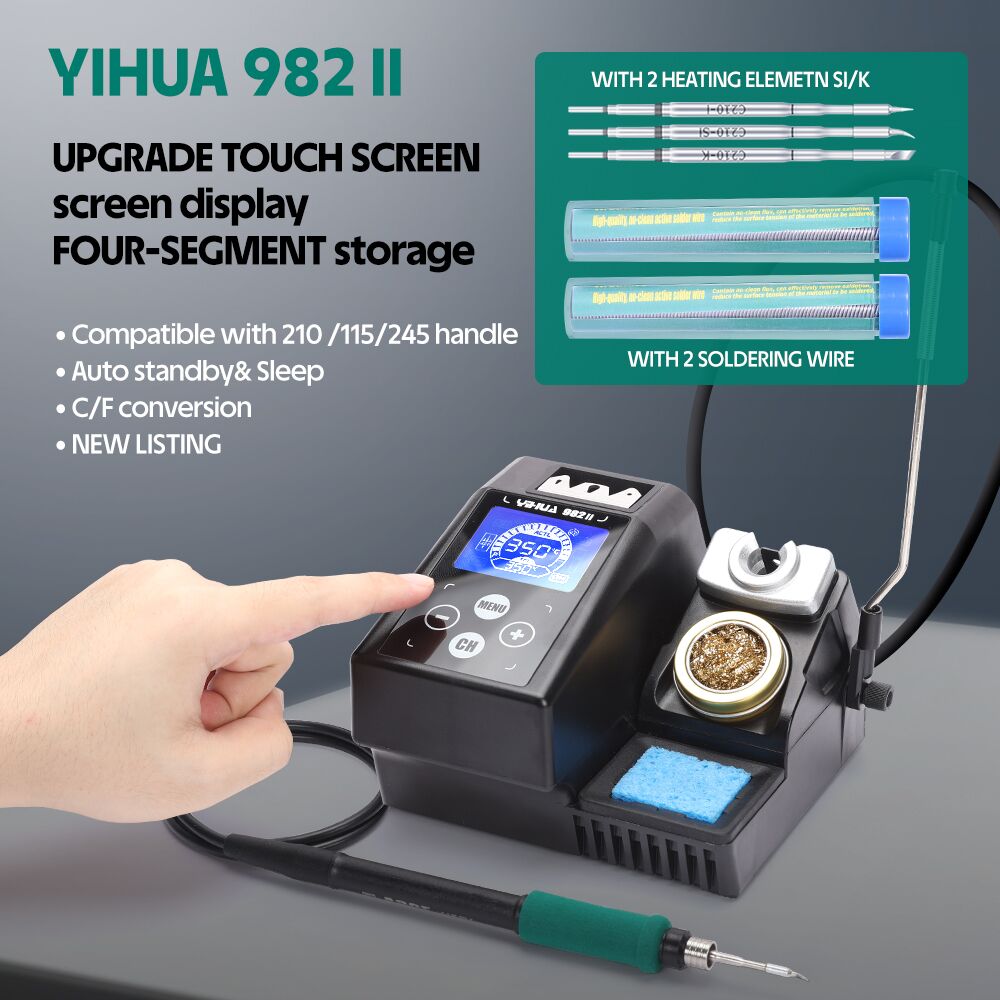 YIHUA 982-II Touch Screen C245 - đánh giá và giá C210 Precision Soldering Station