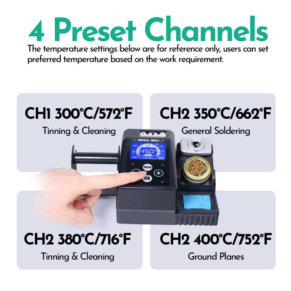 YIHUA 982-II Touch Screen C245 - đánh giá và giá C210 Precision Soldering Station