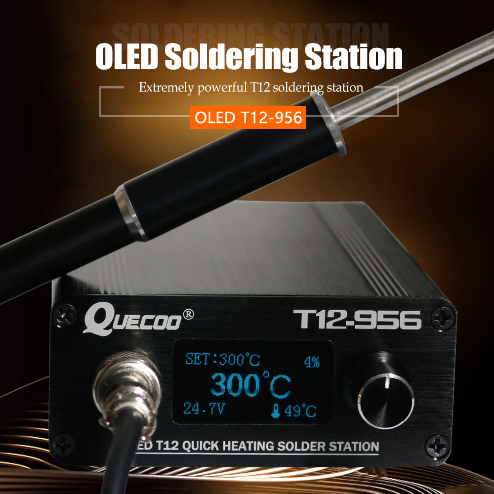 QUECOO T12-956 Soldering Digit - đánh giá và giá T12 Soldering Station Oled